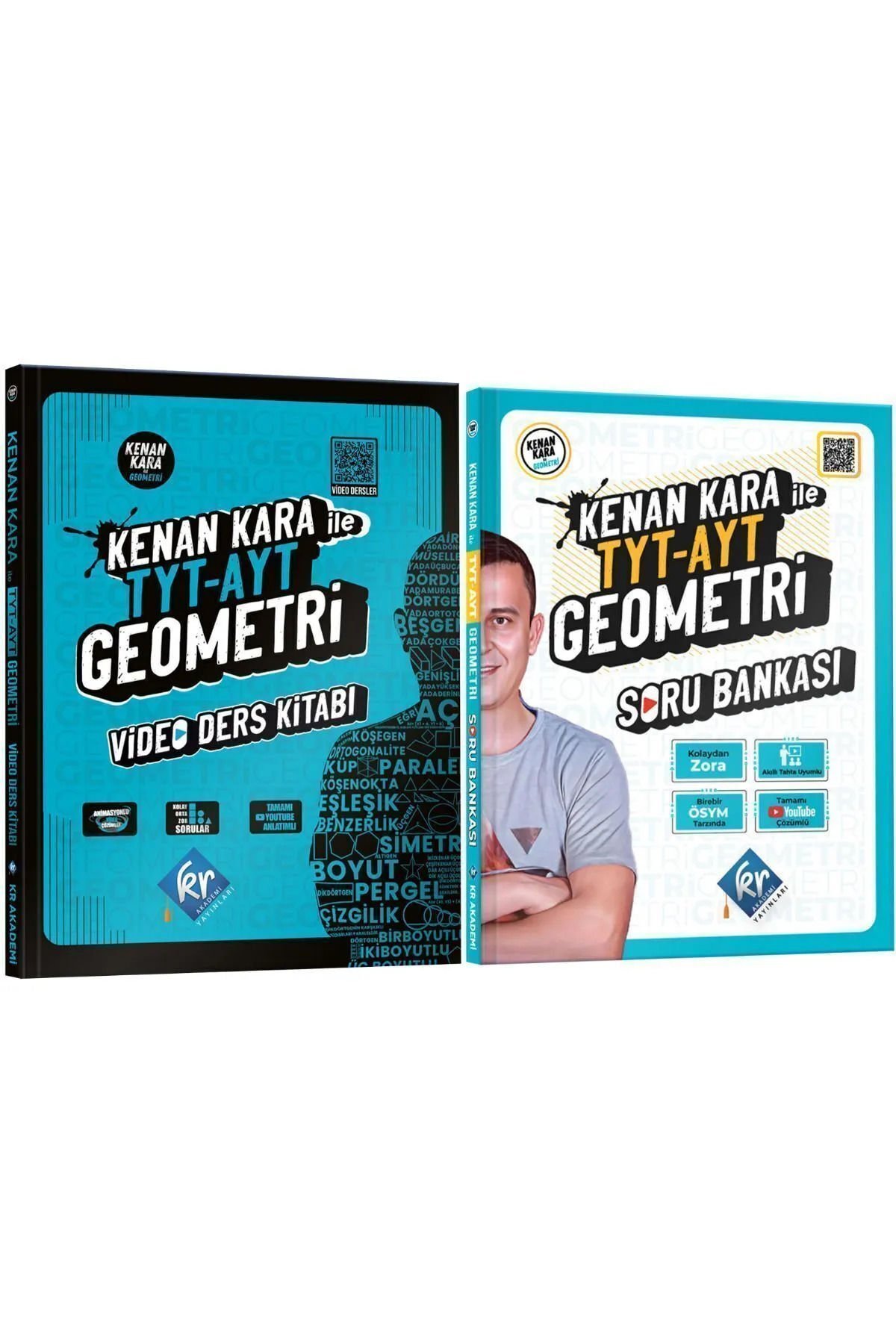 KR Akademi Yayınları Kenan Kara Ile Tyt-ayt Geometri Video Ders Kitabı Ve Soru Bankası Seti