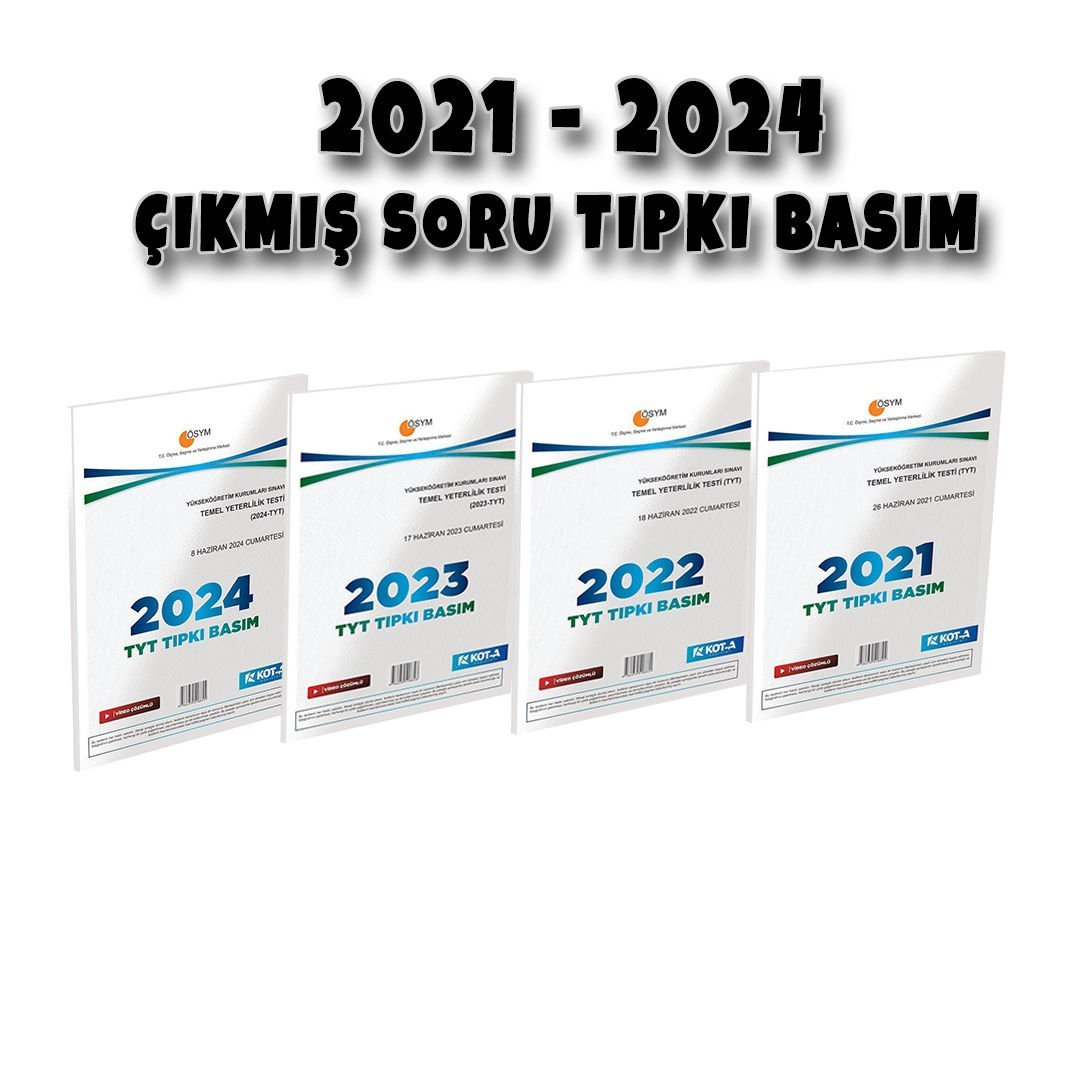 2021-2024 Çıkmış Sorular Tıpkı Basım