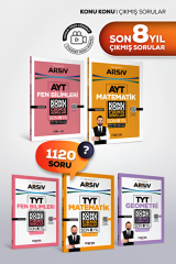 Marka Yayınları TYT AYT Son 8 YIL Çıkmış Sorular | SAYISAL Matematik Fen Fizik Kimya Biyoloji Geometri