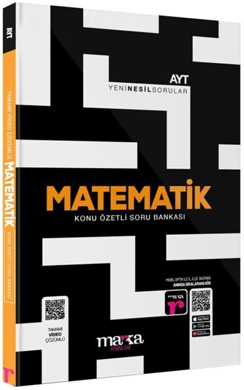 2027 AYT Matematik Konu Özetli Yeni Nesil Soru Bankası Tamamı Video Çözümlü Marka Yayınları